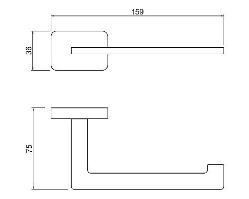 Держатель туалетной бумаги Aquatek Либра AQ4308CR Хром