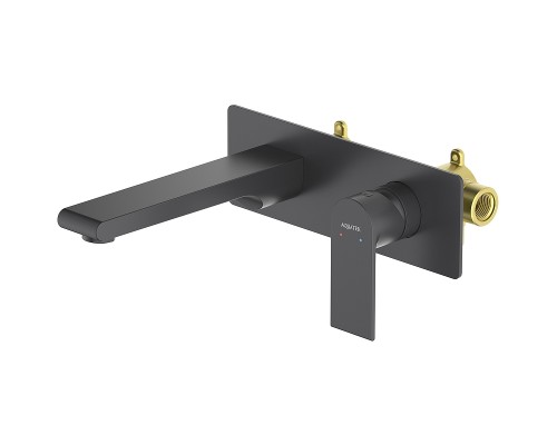 Смеситель для раковины Aquatek Лира AQ1413MB Черный матовый