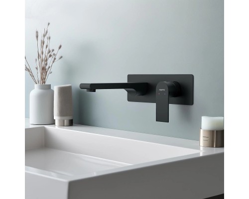 Смеситель для раковины Aquatek Лира AQ1413MB Черный матовый