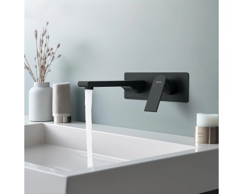 Смеситель для раковины Aquatek Лира AQ1413MB Черный матовый