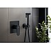 Гигиенический душ со смесителем Aquatek Оберон AQ1219MB Черный матовый