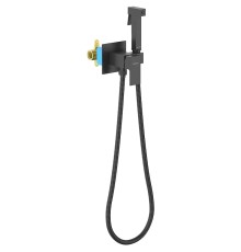 Гигиенический душ со смесителем Aquatek Либра Черный матовый
