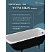 Чугунная ванна Delice Biove 170x75 DLR220509RB с черными матовыми ручками без антискользящего покрытия
