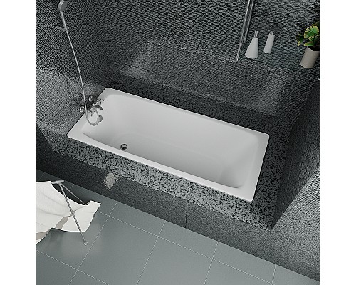 Чугунная ванна Delice Biove 170x75 DLR220509RB с черными матовыми ручками без антискользящего покрытия Чугунная ванна Delice Biove 170x75 DLR220509RB с черными матовыми ручками без антискользящего покрытия