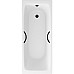 Чугунная ванна Delice Biove 170x75 DLR220509RB с черными матовыми ручками без антискользящего покрытия
