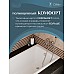 Чугунная ванна Delice Parallel 160x70 DLR220504RB с черными матовыми ручками без антискользящего покрытия