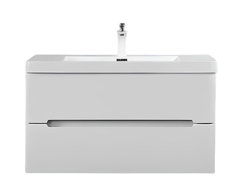 Тумба с раковиной Parly Spa River 80 River80 10110 подвесная Лилейно-белая