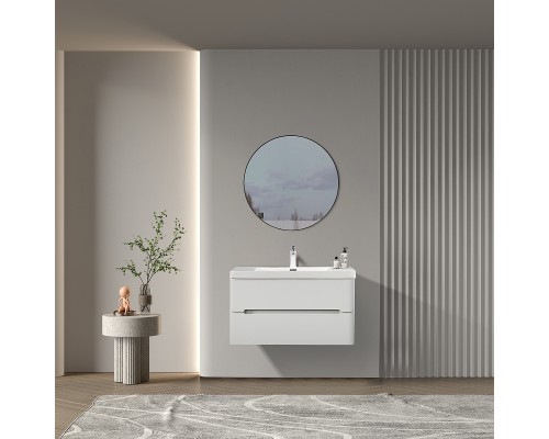 Тумба с раковиной Parly Spa River 80 River80 10110 подвесная Лилейно-белая