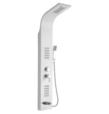 Душевая панель Ceruttispa Virginia W CT9990 с гидромассажем Белая