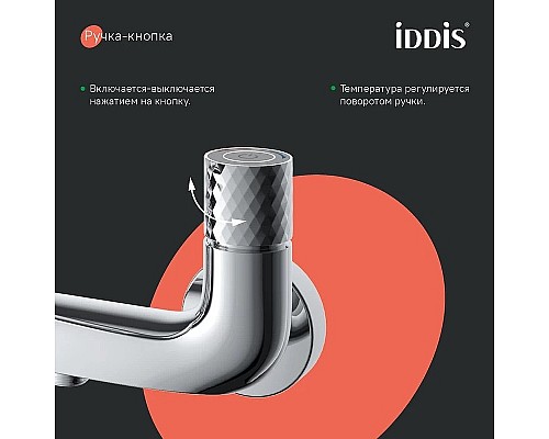 Смеситель для ванны Iddis Twist TWISBBTi02WA Хром