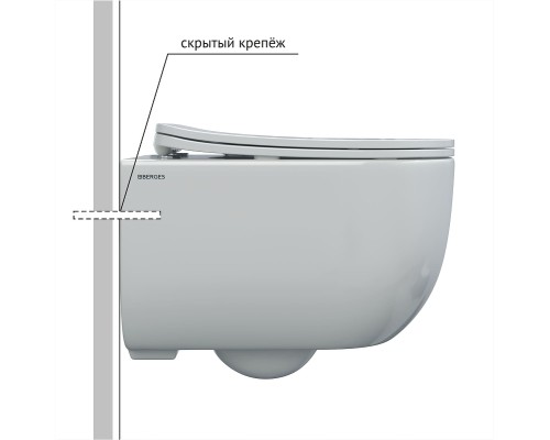 Комплект унитаза Berges Ventas Rimless с инсталляцией Novum с сиденьем Микролифт и Черной SoftTouch клавишей смыва