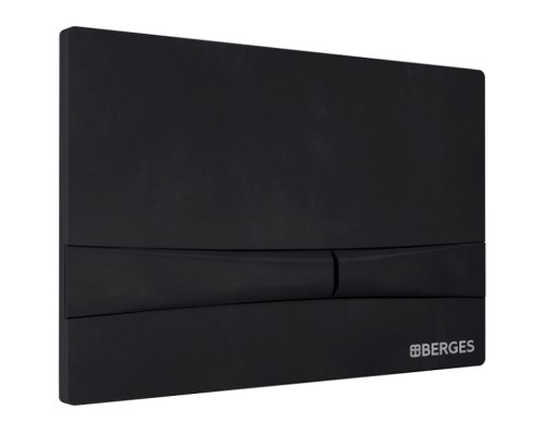 Комплект унитаза Berges Ventas Rimless с инсталляцией Novum с сиденьем Микролифт и Черной SoftTouch клавишей смыва
