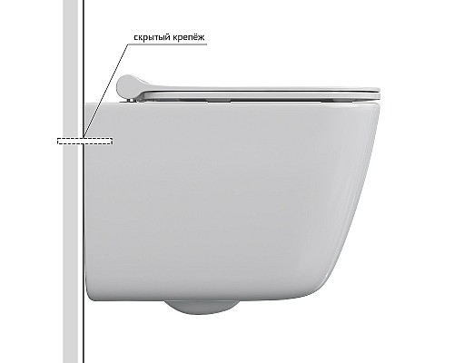 Комплект унитаза Berges Quattro S Rimless с инсталляцией Atom 043364 с сиденьем Микролифт и клавишей смыва Хром глянцевый