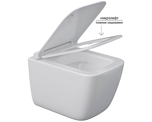 Комплект унитаза Berges Quattro S Rimless с инсталляцией Atom 043364 с сиденьем Микролифт и клавишей смыва Хром глянцевый