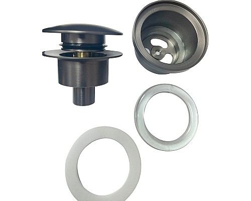 Донный клапан Haiba HB64-3 click-clack Оружейная сталь