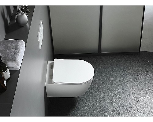 Комплект унитаза с инсталляцией Aquatek Set Aquatek Европа T KDI15 с сиденьем Микролифт и Белой клавишей смыва