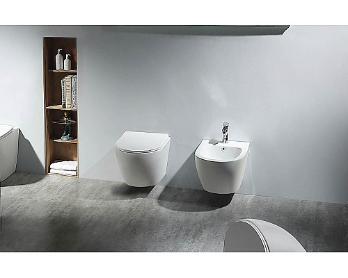 Комплект унитаза с инсталляцией Aquatek Set Aquatek Европа T KDI15 с сиденьем Микролифт и Белой клавишей смыва