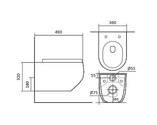 Комплект унитаза с инсталляцией Aquatek Set Aquatek Европа T KDI15 с сиденьем Микролифт и Белой клавишей смыва