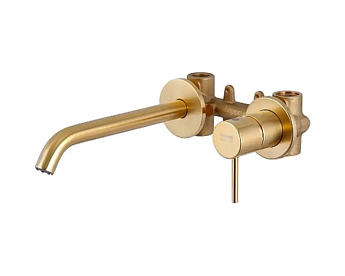 Смеситель для раковины Remer X-Style X15PLBG Золото брашированное