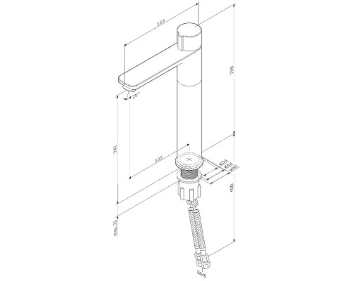 Смеситель для раковины AM.PM X-Joy F85A92500 Хром