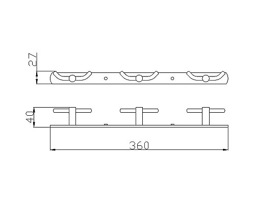 Вешалка для полотенец Rav Slezak Colorado COA0105SM Бронза