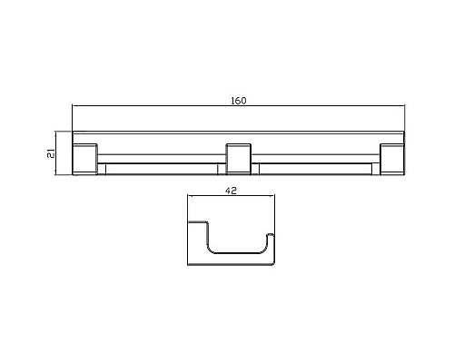 Вешалка для полотенец Rav Slezak Nil NLA0105MG Сатин