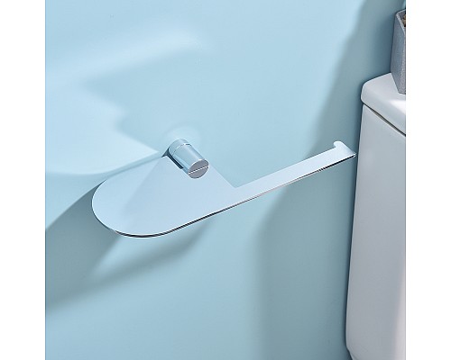 Держатель туалетной бумаги Raglo R300.03 с полкой Хром