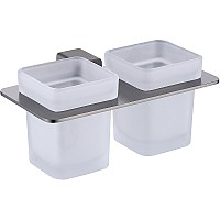 Стакан для зубных щеток Raglo R301.08.09 двойной Графит