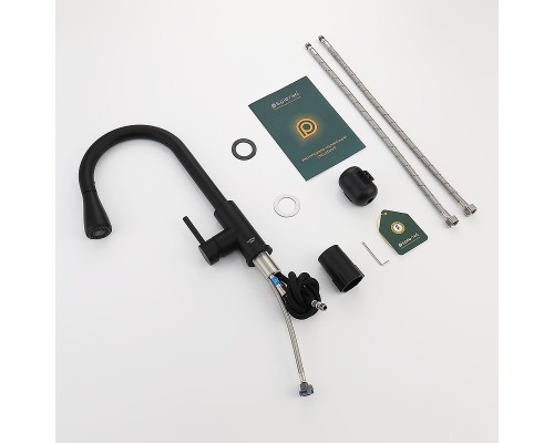 Смеситель для кухни Splenka S203.49.06 Черный матовый