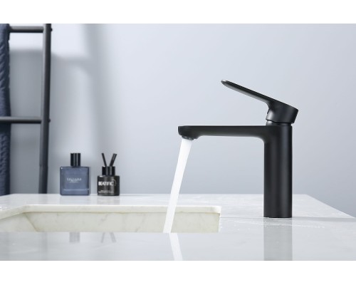 Смеситель для раковины Splenka S222.10.06 Черный матовый