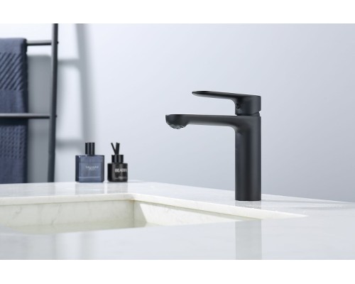 Смеситель для раковины Splenka S222.10.06 Черный матовый