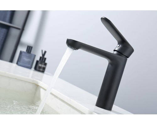 Смеситель для раковины Splenka S222.10.06 Черный матовый