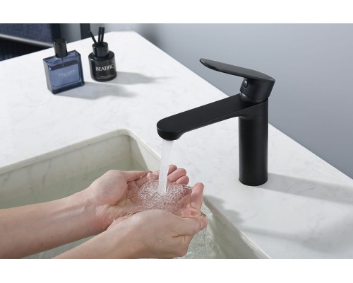 Смеситель для раковины Splenka S222.10.06 Черный матовый