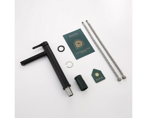 Смеситель для раковины Splenka S223.15.06 Черный матовый