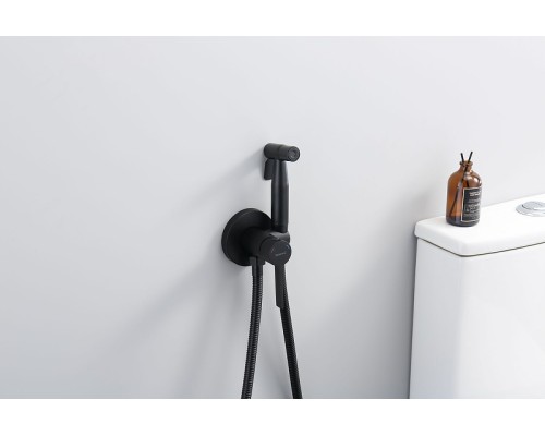Гигиенический душ со смесителем Splenka S221.52.06 Черный матовый