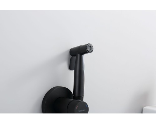Гигиенический душ со смесителем Splenka S221.52.06 Черный матовый