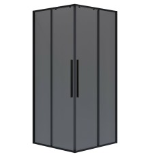 Душевой уголок Niagara Nova 80х80 NG-2822-34BLACK профиль Черный матовый стекло тонированное