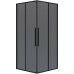 Душевой уголок Niagara Nova 80х80 NG-2822-34BLACK профиль Черный матовый стекло тонированное