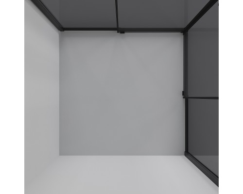 Душевой уголок Niagara Nova 80х80 NG-2822-34BLACK профиль Черный матовый стекло тонированное