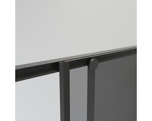 Душевой уголок Niagara Nova 80х80 NG-2822-34BLACK профиль Черный матовый стекло тонированное