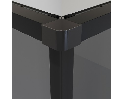 Душевой уголок Niagara Nova 80х80 NG-2822-34BLACK профиль Черный матовый стекло тонированное