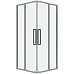 Душевой уголок Grossman Cosmo 80х80 300.K33.02.8080.10.00 профиль Хром стекло прозрачное