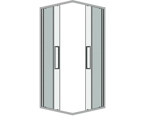 Душевой уголок Grossman Cosmo 80х80 300.K33.02.8080.10.00 профиль Хром стекло прозрачное