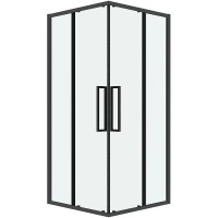 Душевой уголок Grossman Cosmo 80х80 300.K33.02.8080.42.00 профиль Графит сатин стекло прозрачное