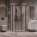 Душевой уголок Grossman Cosmo 80х80 300.K33.02.8080.42.00 профиль Графит сатин стекло прозрачное