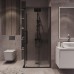 Душевой уголок Grossman Cosmo 80х80 300.K33.02.8080.21.10 профиль Черный матовый стекло тонированное