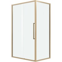 Душевой уголок Grossman Cosmo 100х80 120.K33.02.1080.32.00 профиль Золото сатин стекло прозрачное