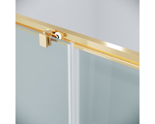 Душевой уголок Grossman Cosmo 100х80 120.K33.02.1080.32.00 профиль Золото сатин стекло прозрачное