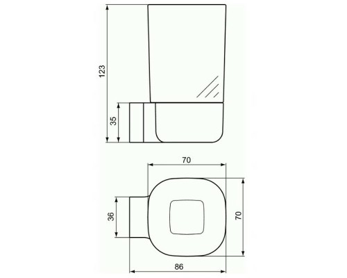 Стакан для зубных щеток Ideal Standard Softmood Хром