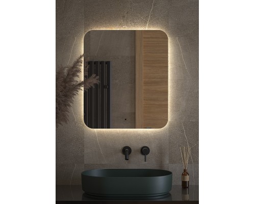 Зеркало Defesto Opti 60x70 с подсветкой 23W-4500К/ИК - выключатель/Нейтральный белый свет